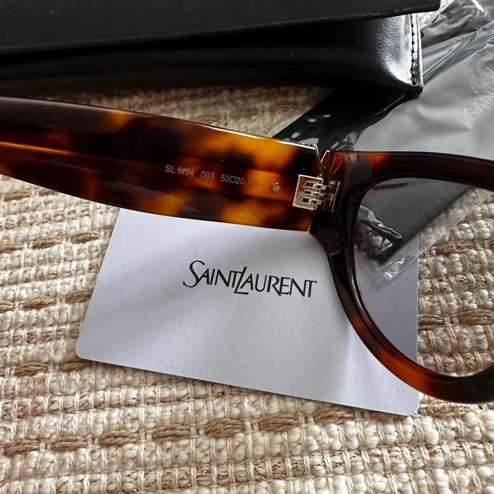YSL Brown Sunglasses with Gold Accents - Picture 9 of 12